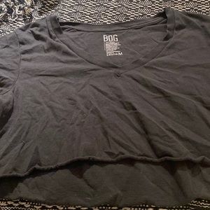 BDG black v neck crop top
